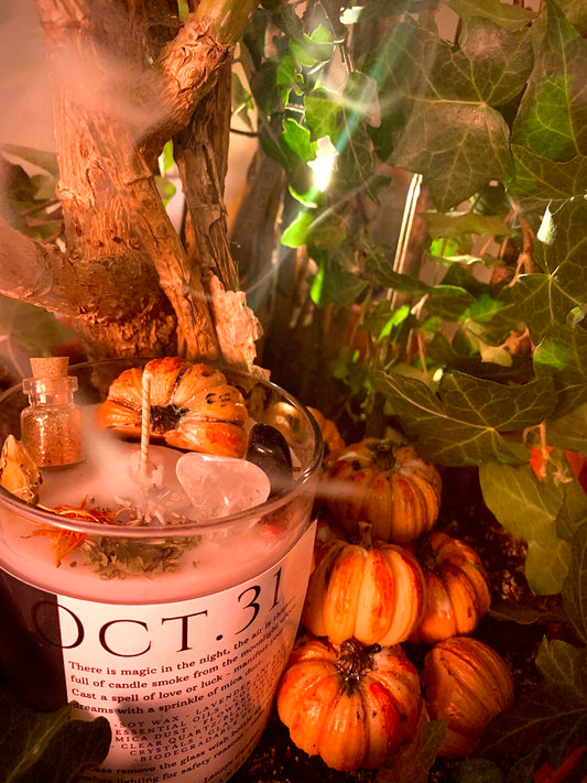 OCTOBER. 31 🎃 ‘Wish/Spell Jar’ Halloween Candle