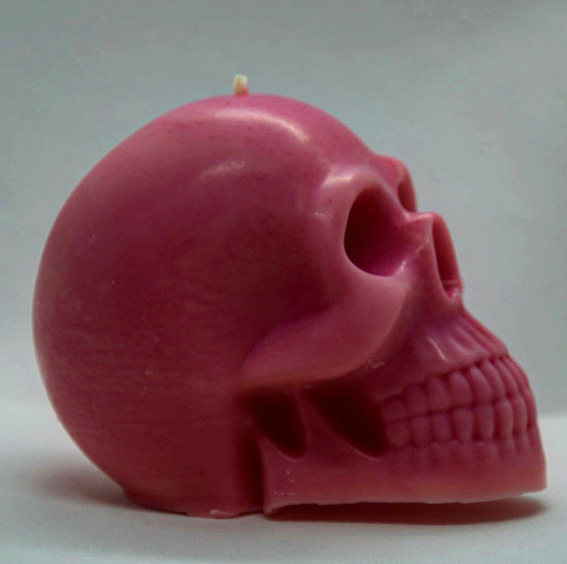 Large Skull Candle