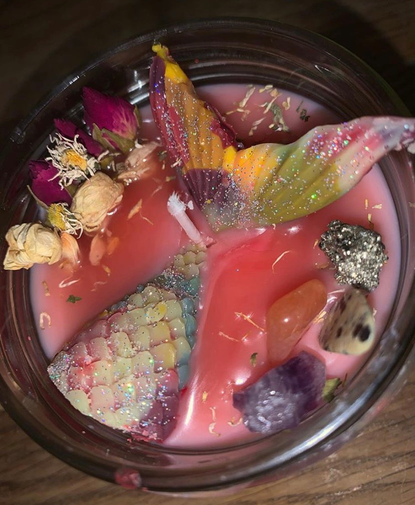Queen of the Deep Blue - Mermaid Candle