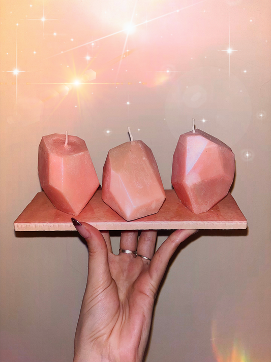 Aura Rose Quartz Candles