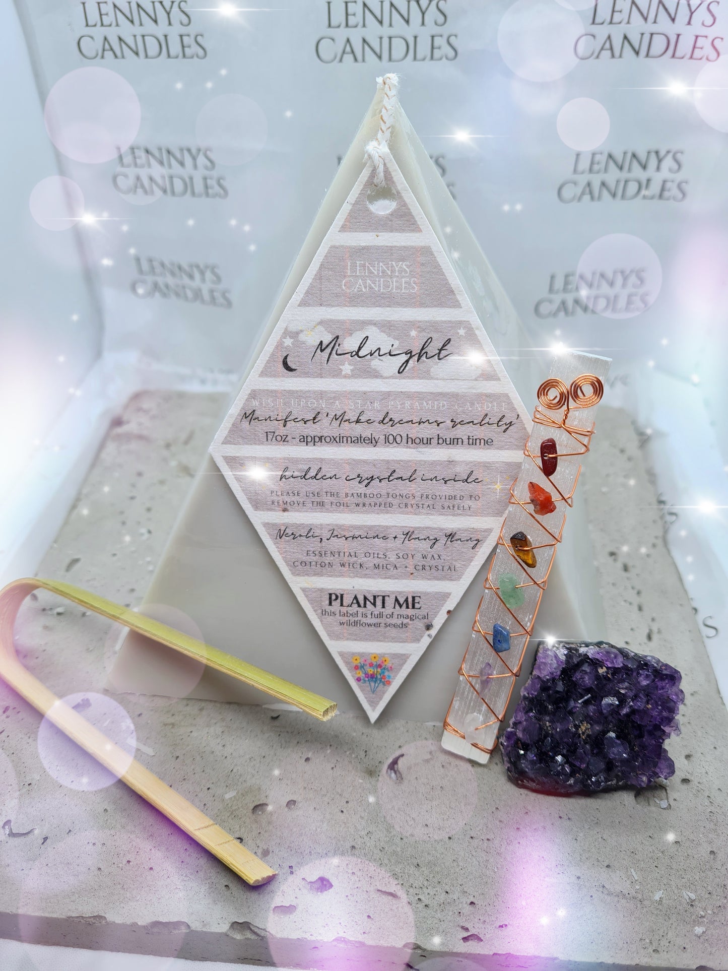 Midnight Pyramid Candle Set