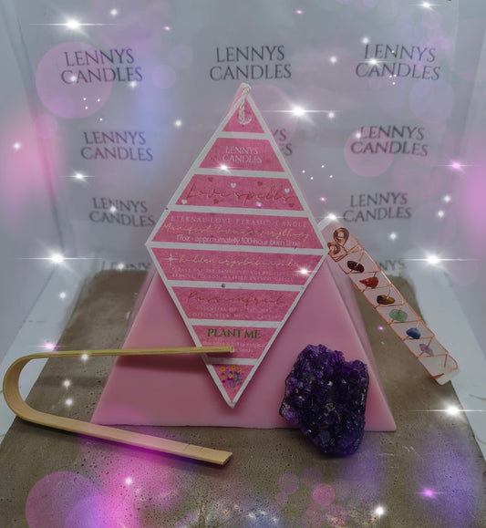 Love Spells Pyramid Candle Set